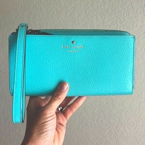 Kate Spade Turquoise Clutch Wallet